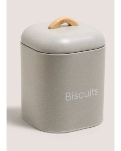 Speckled Biscuit Tin (14.5cm)-Grey