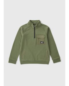 Boys Utility Half Zip Sweatshirt