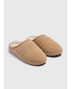 Stone Cord Memory Foam Mule Slippers