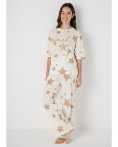 Star Print Pyjama Set