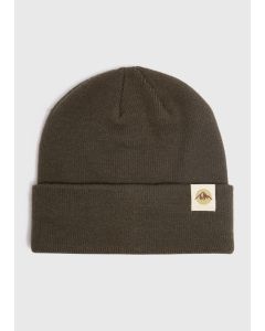 Badge Beanie-Khaki-One Size