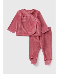 Baby Bunny Velour Top & Trouser Set