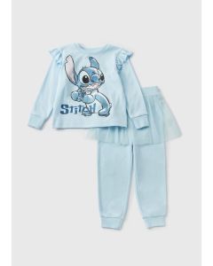 Disney Kids Stitch Tutu Top & Bottoms Pyjama Set