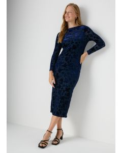 Navy Swing Dress