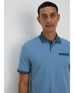 Patterned Polo Shirt