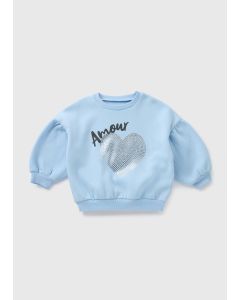 Girls Amour Heart Sweatshirt