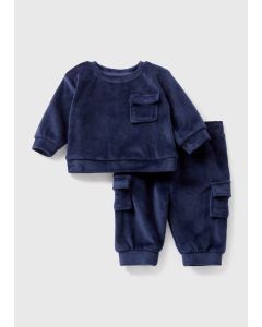 Baby Velour Sweatshirt & Jogging Bottoms Set