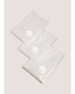 3 Pack Large Vacuum Bags Clear-Clear-One Size