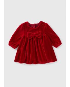 Baby Velour Bow Dress