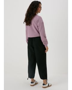 Poplin Crop Leg Trousers