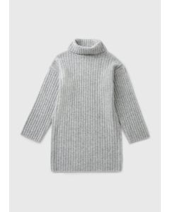 Girls Roll Neck Knitted Dresses