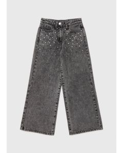 Girls Diamante Embellished Jeans