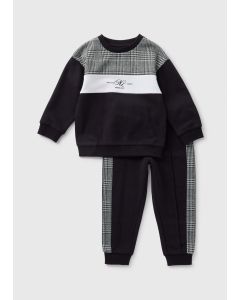 Boys Check Sweatshirt & Jogging Bottoms Set