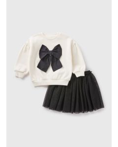 Girls Bow Top & Tutu Set