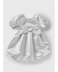 Girls Foil Bow Dress