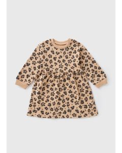 Girls Leopard Sweater Dress