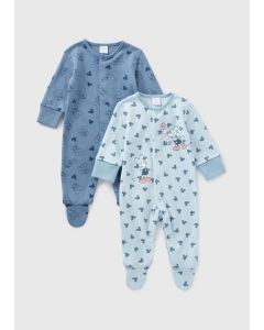 Disney 2 Pack Baby Mickey Sleepsuits