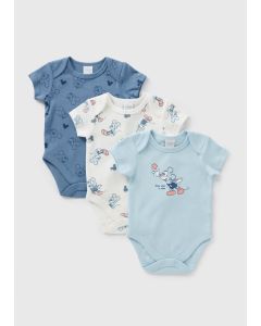 Disney 3 Pack Baby Mickey Mouse Bodysuits