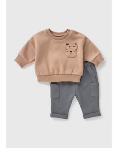 Baby Tiger Sweatshirt & Jogging Bottoms Set