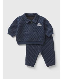 Baby Quilted Sweatshirt & Jogging Bottoms Set