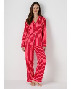 Stripe Satin Pyjama Set