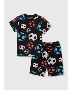 Boys Football Top & Shorts Pyjama Set