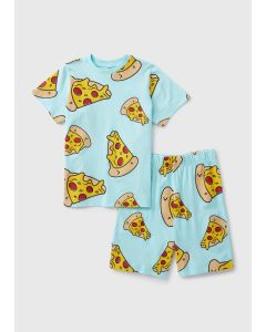 Kids Slate Pizza Pyjama Set