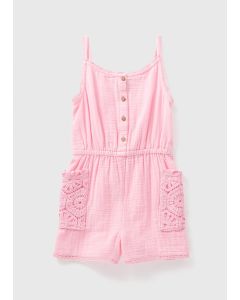 Girls Crotchet Playsuit