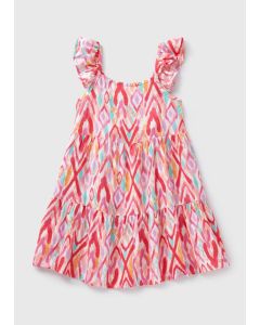 Girls Ikat Print Dress