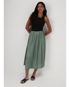 Crinkle Midi Skirt