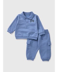 Baby Mama's Boy Polo & Joggers Set