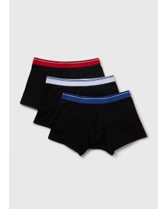 3 Pack Colou Waistband Keyhole Boxers