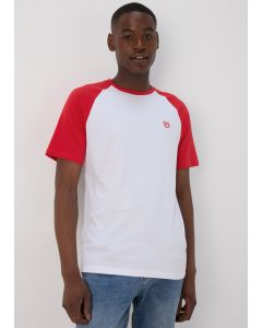 Red Raglan Sleeve T-Shirt