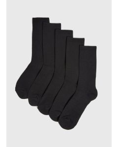 5 Pack Ribbed Sports Socks