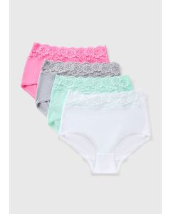 4 Pack MulticolouLace Full Knickers