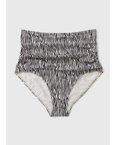 Zebra Print Shapewear Bikini Bottoms