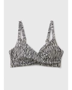 DD+ Zebra Print Shapewear Bikini Top