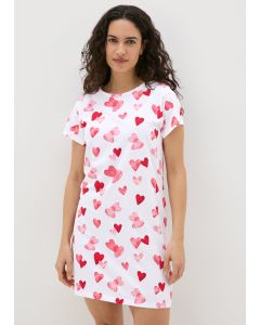 Heart Print Nightie