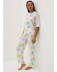 Heart Print Pyjama Set