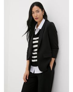 Et Vous Ruched Sleeve Blazer