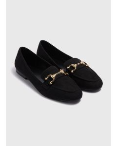 Gold Stirrup Loafers 