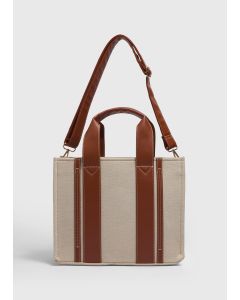 Natural Canvas Tote Bag-Natural-One Size