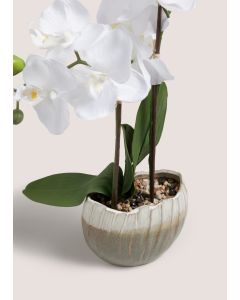 Orchid In A Vase-White-One Size