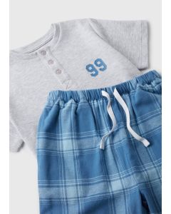 Boys Check Pyjama Set 