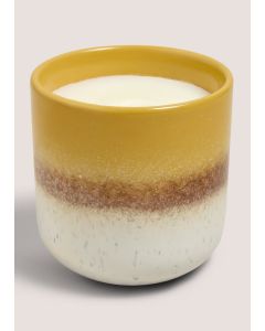 Reactive Glaze Candle-Yellow-One Size