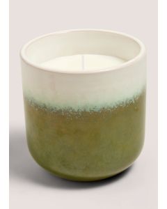 Reactive Glaze Candle-Green-One Size