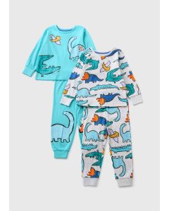 2 Pack Boys Dino Pyjama Set