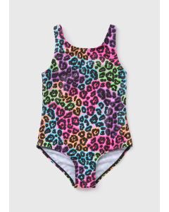 Girls Leopard Print Swimsuit