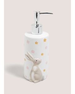 Rabbit Spring Soap Dispenser-White-One Size