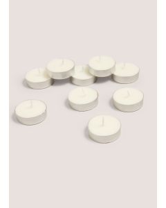 24 Pack Vanilla Tea Lights-White-One Size